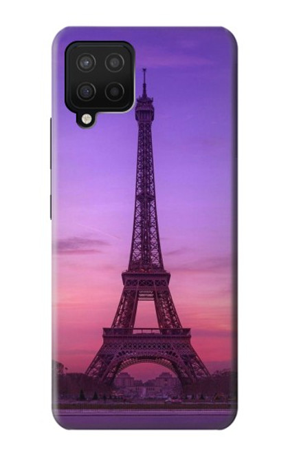 W3447 Eiffel Paris Sunset Funda Carcasa Case y Caso Del Tirón Funda para Samsung Galaxy A42 5G