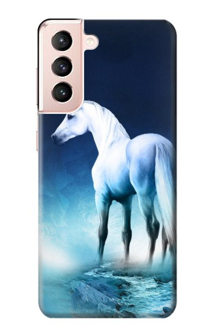 W1130 Unicorn Horse Funda Carcasa Case y Caso Del Tirón Funda para Samsung Galaxy S21 5G