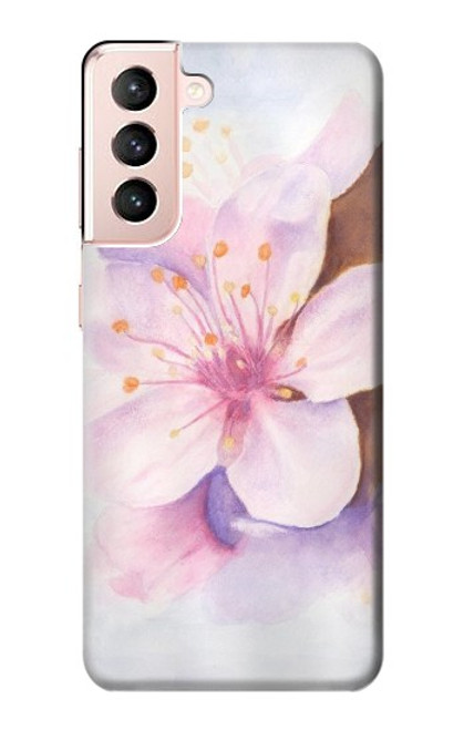 W1415 Sakura Blossom Art Funda Carcasa Case y Caso Del Tirón Funda para Samsung Galaxy S21 5G