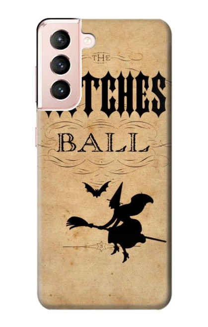 W2648 Vintage Halloween The Witches Ball Funda Carcasa Case y Caso Del Tirón Funda para Samsung Galaxy S21 5G