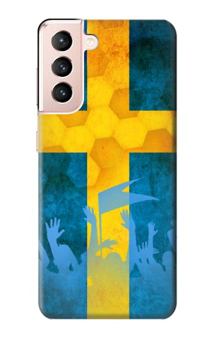 W2990 Sweden Football Soccer Funda Carcasa Case y Caso Del Tirón Funda para Samsung Galaxy S21 5G