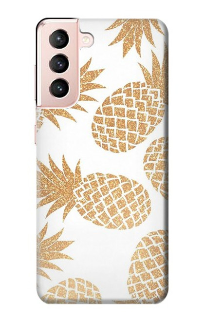 W3718 Seamless Pineapple Funda Carcasa Case y Caso Del Tirón Funda para Samsung Galaxy S21 5G