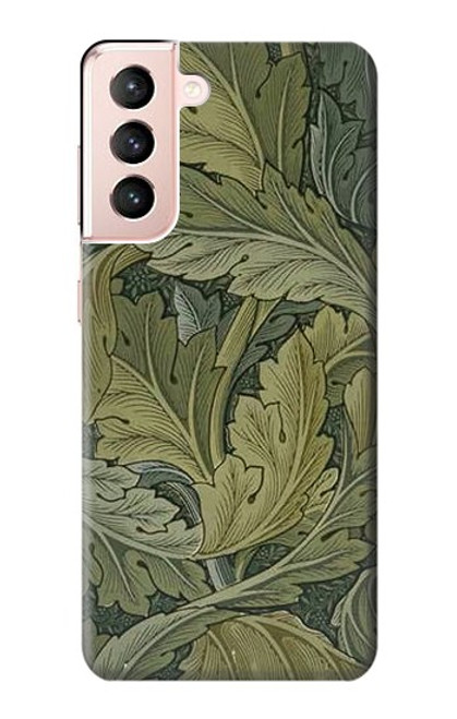 W3790 William Morris Acanthus Leaves Funda Carcasa Case y Caso Del Tirón Funda para Samsung Galaxy S21 5G