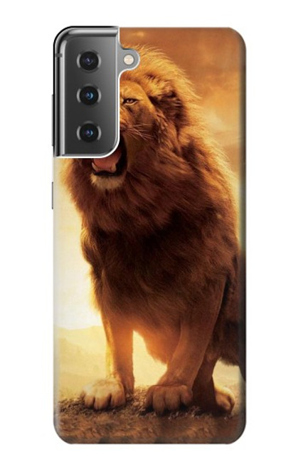 W1957 Lion Aslan Funda Carcasa Case y Caso Del Tirón Funda para Samsung Galaxy S21 Plus 5G, Galaxy S21+ 5G