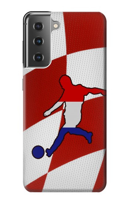 W2993 Croatia Football Soccer Funda Carcasa Case y Caso Del Tirón Funda para Samsung Galaxy S21 Plus 5G, Galaxy S21+ 5G