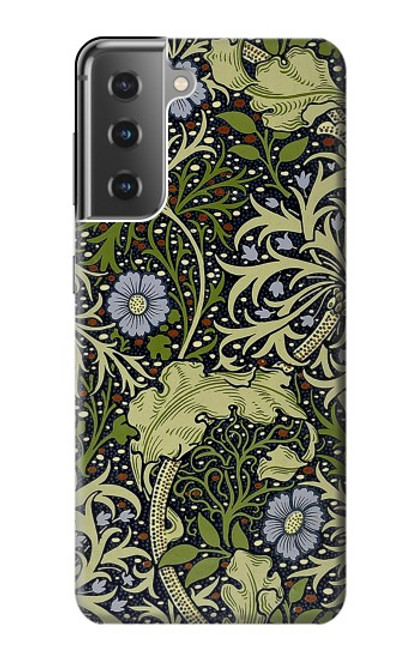 W3792 William Morris Funda Carcasa Case y Caso Del Tirón Funda para Samsung Galaxy S21 Plus 5G, Galaxy S21+ 5G