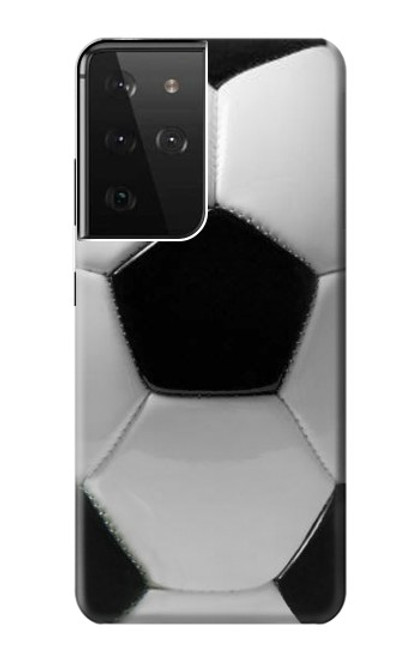 W2964 Football Soccer Ball Funda Carcasa Case y Caso Del Tirón Funda para Samsung Galaxy S21 Ultra 5G