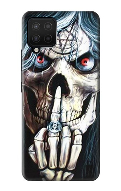 W0222 Skull Pentagram Funda Carcasa Case y Caso Del Tirón Funda para Samsung Galaxy A12