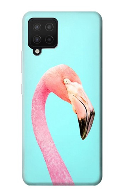 W3708 Pink Flamingo Funda Carcasa Case y Caso Del Tirón Funda para Samsung Galaxy A12