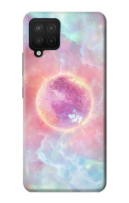 W3709 Pink Galaxy Funda Carcasa Case y Caso Del Tirón Funda para Samsung Galaxy A12