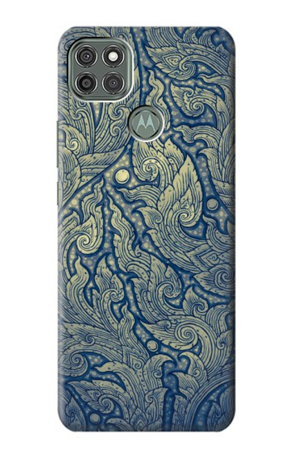 W0568 Thai Art Funda Carcasa Case y Caso Del Tirón Funda para Motorola Moto G9 Power