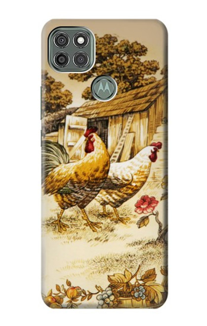 W2181 French Country Chicken Funda Carcasa Case y Caso Del Tirón Funda para Motorola Moto G9 Power