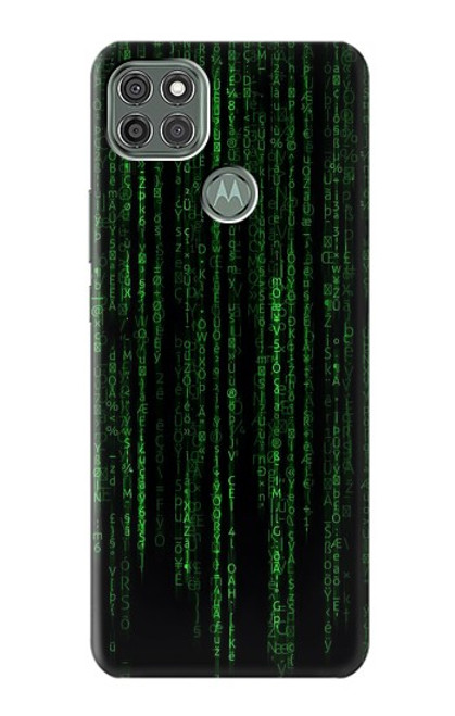 W3668 Binary Code Funda Carcasa Case y Caso Del Tirón Funda para Motorola Moto G9 Power