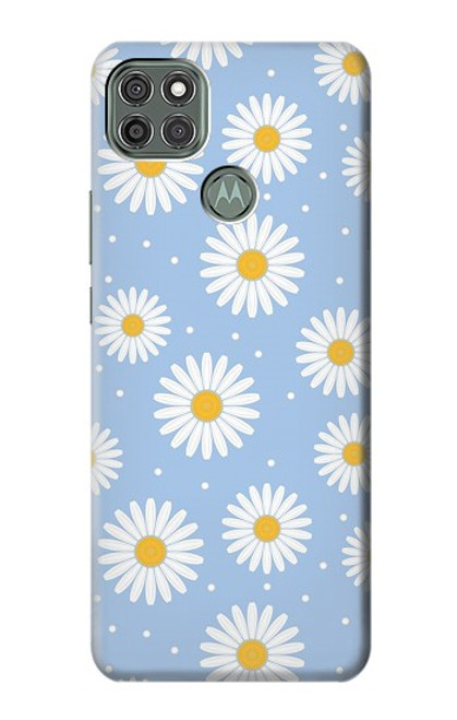 W3681 Daisy Flowers Pattern Funda Carcasa Case y Caso Del Tirón Funda para Motorola Moto G9 Power