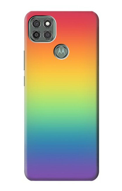 W3698 LGBT Gradient Pride Flag Funda Carcasa Case y Caso Del Tirón Funda para Motorola Moto G9 Power