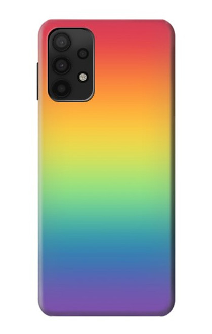 W3698 LGBT Gradient Pride Flag Funda Carcasa Case y Caso Del Tirón Funda para Samsung Galaxy A32 5G