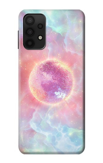 W3709 Pink Galaxy Funda Carcasa Case y Caso Del Tirón Funda para Samsung Galaxy A32 5G