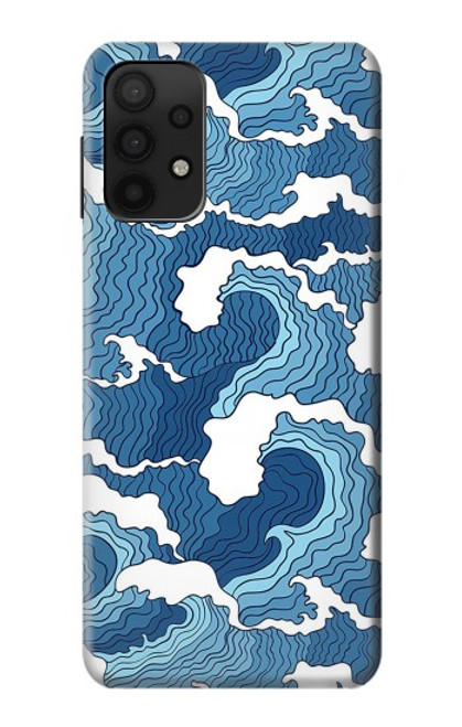 W3751 Wave Pattern Funda Carcasa Case y Caso Del Tirón Funda para Samsung Galaxy A32 5G