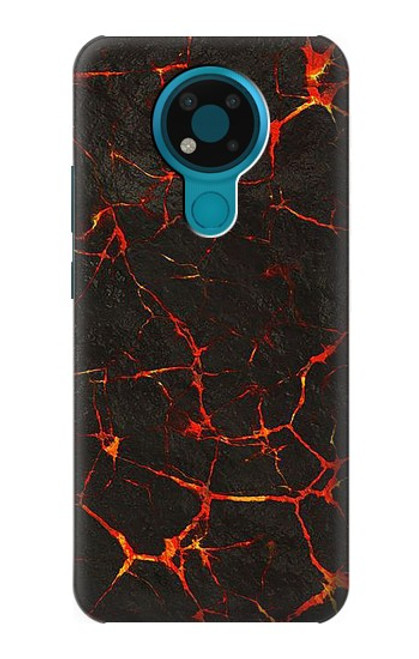 W3696 Lava Magma Funda Carcasa Case y Caso Del Tirón Funda para Nokia 3.4