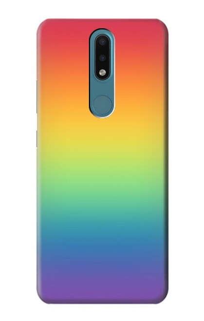 W3698 LGBT Gradient Pride Flag Funda Carcasa Case y Caso Del Tirón Funda para Nokia 2.4