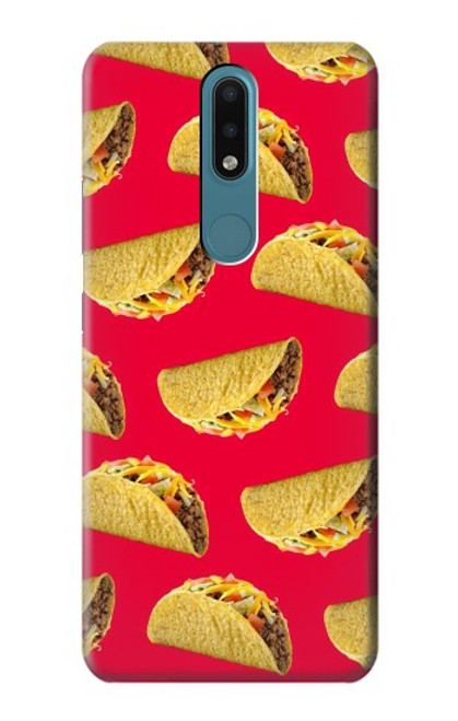 W3755 Mexican Taco Tacos Funda Carcasa Case y Caso Del Tirón Funda para Nokia 2.4