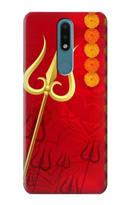 W3788 Shiv Trishul Funda Carcasa Case y Caso Del Tirón Funda para Nokia 2.4