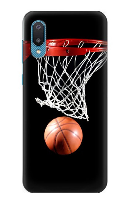 W0066 Basketball Funda Carcasa Case y Caso Del Tirón Funda para Samsung Galaxy A04, Galaxy A02, M02