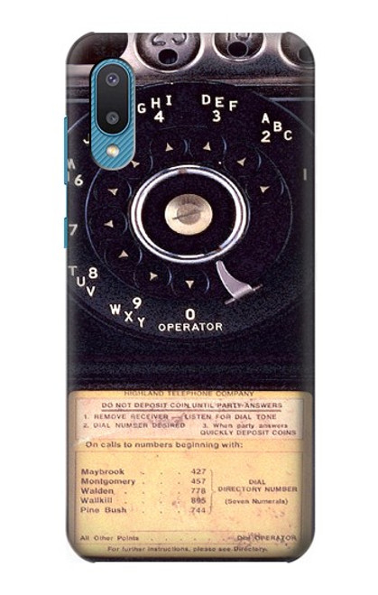 W0086 Payphone Vintage Funda Carcasa Case y Caso Del Tirón Funda para Samsung Galaxy A04, Galaxy A02, M02