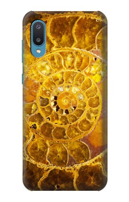 W1789 Ammonite Fossils Funda Carcasa Case y Caso Del Tirón Funda para Samsung Galaxy A04, Galaxy A02, M02