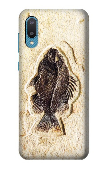 W2562 Fossil Fish Funda Carcasa Case y Caso Del Tirón Funda para Samsung Galaxy A04, Galaxy A02, M02