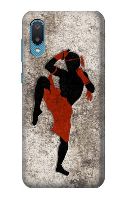 W2634 Muay Thai Kickboxing Martial Art Funda Carcasa Case y Caso Del Tirón Funda para Samsung Galaxy A04, Galaxy A02, M02