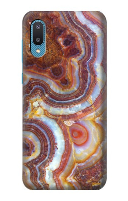 W3034 Colored Marble Texture Printed Funda Carcasa Case y Caso Del Tirón Funda para Samsung Galaxy A04, Galaxy A02, M02