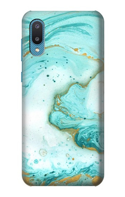 W3399 Green Marble Graphic Print Funda Carcasa Case y Caso Del Tirón Funda para Samsung Galaxy A04, Galaxy A02, M02