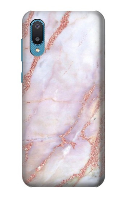 W3482 Soft Pink Marble Graphic Print Funda Carcasa Case y Caso Del Tirón Funda para Samsung Galaxy A04, Galaxy A02, M02