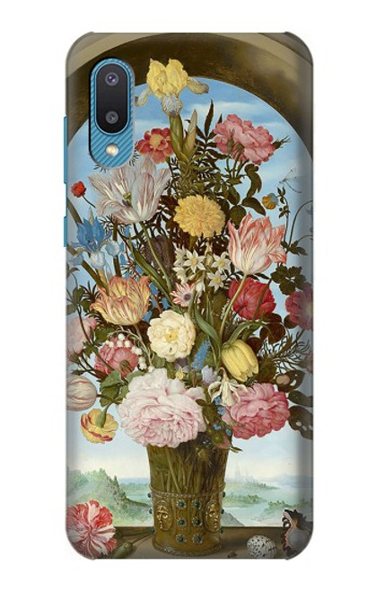 W3749 Vase of Flowers Funda Carcasa Case y Caso Del Tirón Funda para Samsung Galaxy A04, Galaxy A02, M02