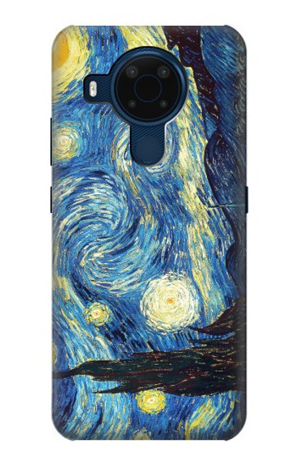 W0213 Van Gogh Starry Nights Funda Carcasa Case y Caso Del Tirón Funda para Nokia 5.4