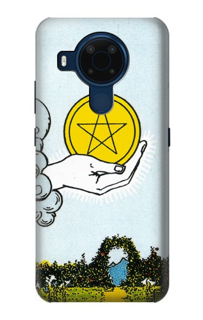 W3722 Tarot Card Ace of Pentacles Coins Funda Carcasa Case y Caso Del Tirón Funda para Nokia 5.4