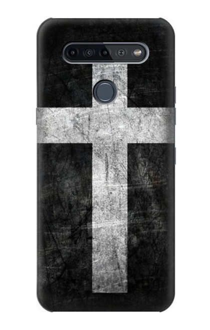 W3491 Christian Cross Funda Carcasa Case y Caso Del Tirón Funda para LG K51S