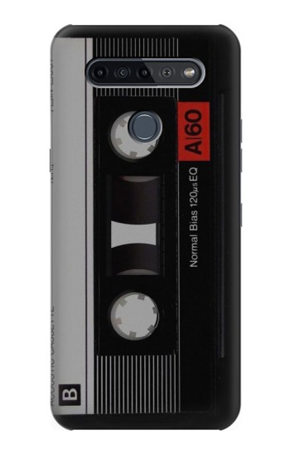 W3516 Vintage Cassette Tape Funda Carcasa Case y Caso Del Tirón Funda para LG K51S