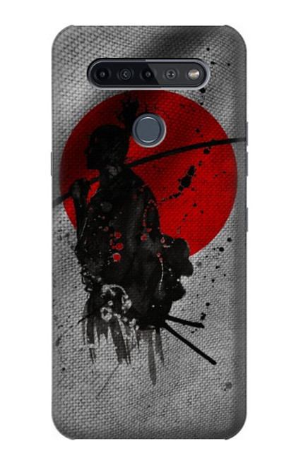 W3517 Japan Flag Samurai Funda Carcasa Case y Caso Del Tirón Funda para LG K51S