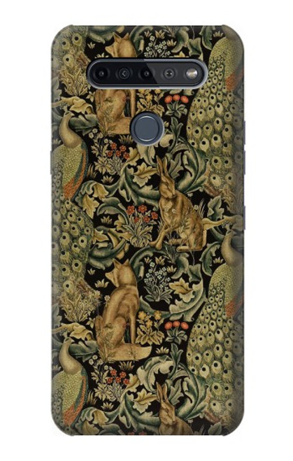 W3661 William Morris Forest Velvet Funda Carcasa Case y Caso Del Tirón Funda para LG K51S