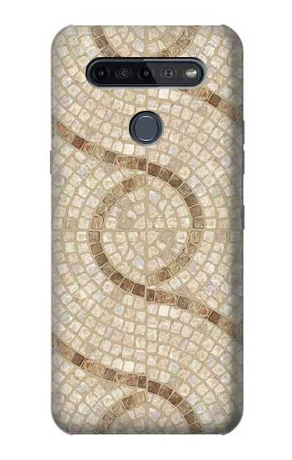 W3703 Mosaic Tiles Funda Carcasa Case y Caso Del Tirón Funda para LG K51S