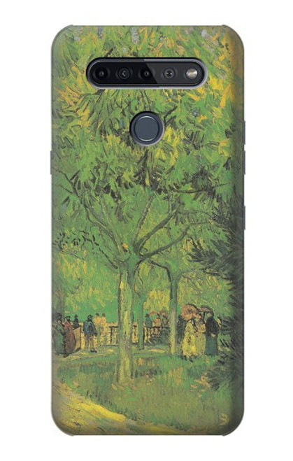 W3748 Van Gogh A Lane in a Public Garden Funda Carcasa Case y Caso Del Tirón Funda para LG K51S