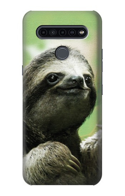 W2708 Smiling Sloth Funda Carcasa Case y Caso Del Tirón Funda para LG K41S