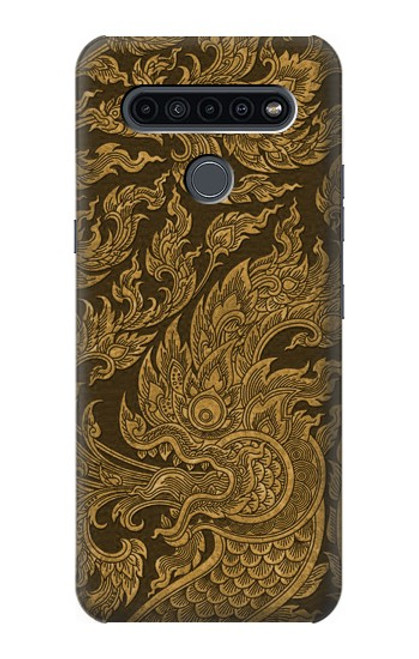 W3382 Thai Art Naga Funda Carcasa Case y Caso Del Tirón Funda para LG K41S