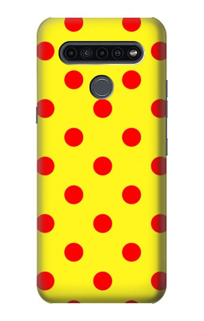 W3526 Red Spot Polka Dot Funda Carcasa Case y Caso Del Tirón Funda para LG K41S