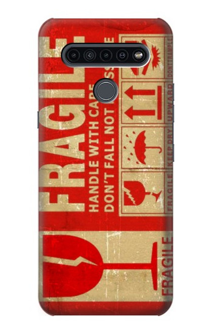 W3552 Vintage Fragile Label Art Funda Carcasa Case y Caso Del Tirón Funda para LG K41S