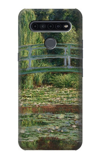 W3674 Claude Monet Footbridge and Water Lily Pool Funda Carcasa Case y Caso Del Tirón Funda para LG K41S