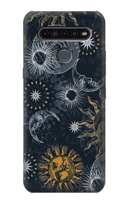 W3702 Moon and Sun Funda Carcasa Case y Caso Del Tirón Funda para LG K41S