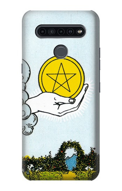 W3722 Tarot Card Ace of Pentacles Coins Funda Carcasa Case y Caso Del Tirón Funda para LG K41S